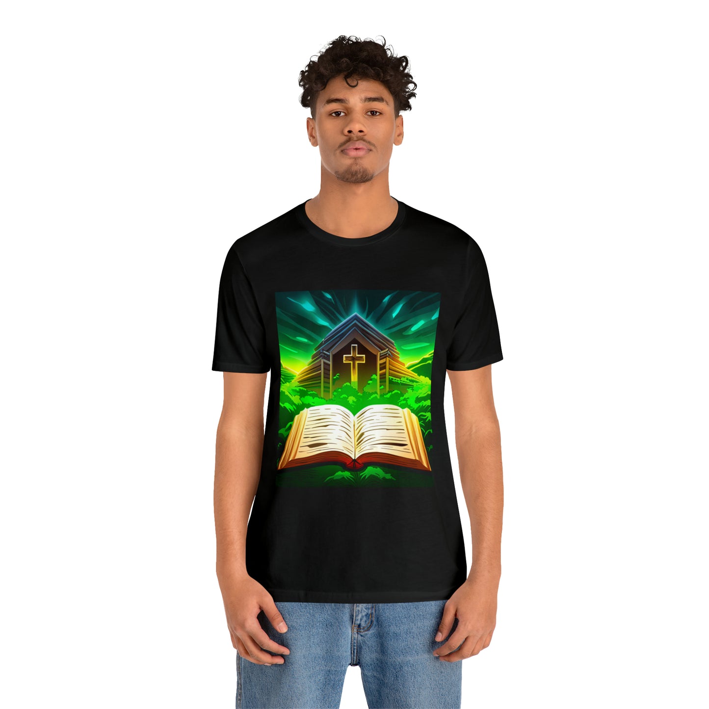 Faithfulz Reflections Bible and Cross T-shirt