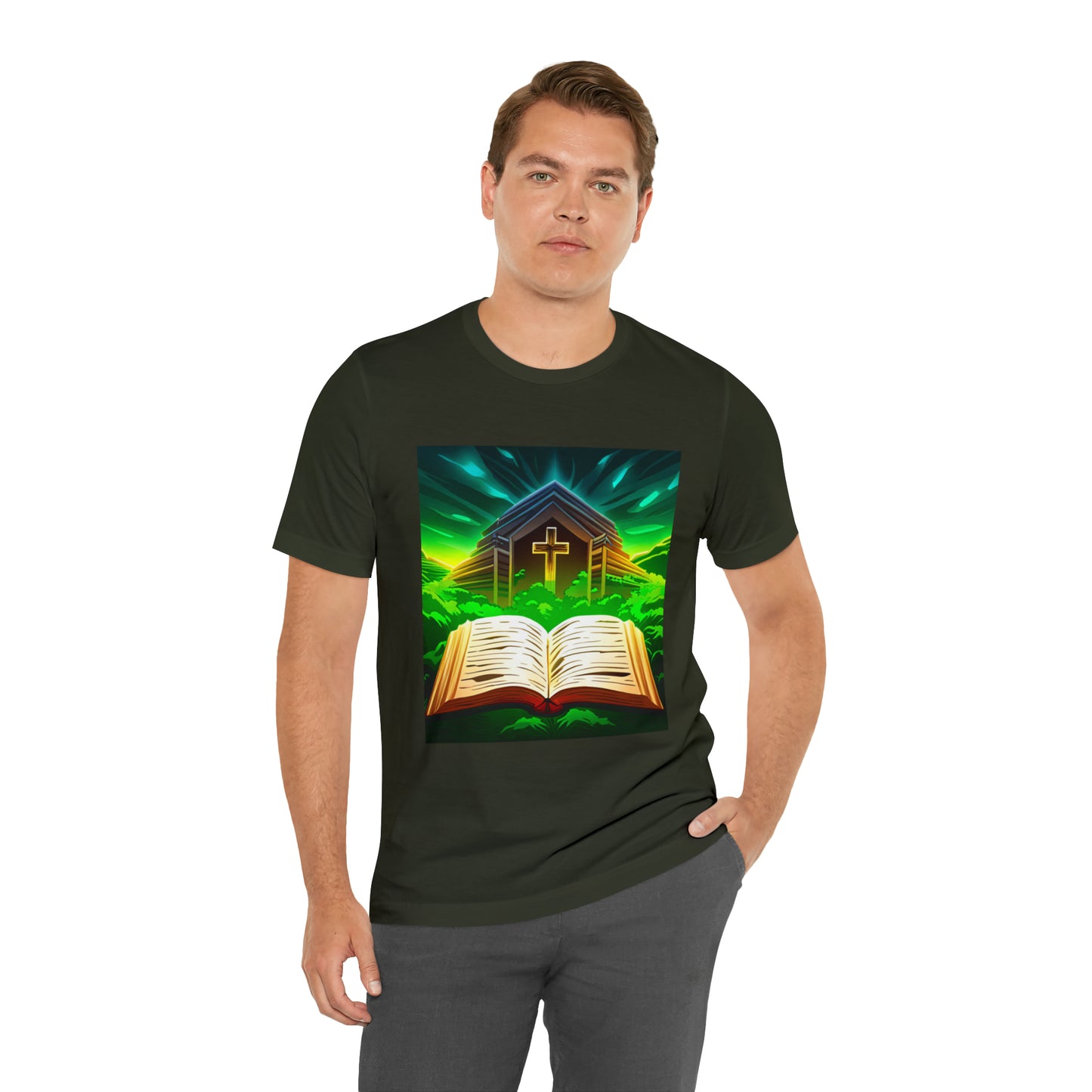 Faithfulz Reflections Bible and Cross T-shirt