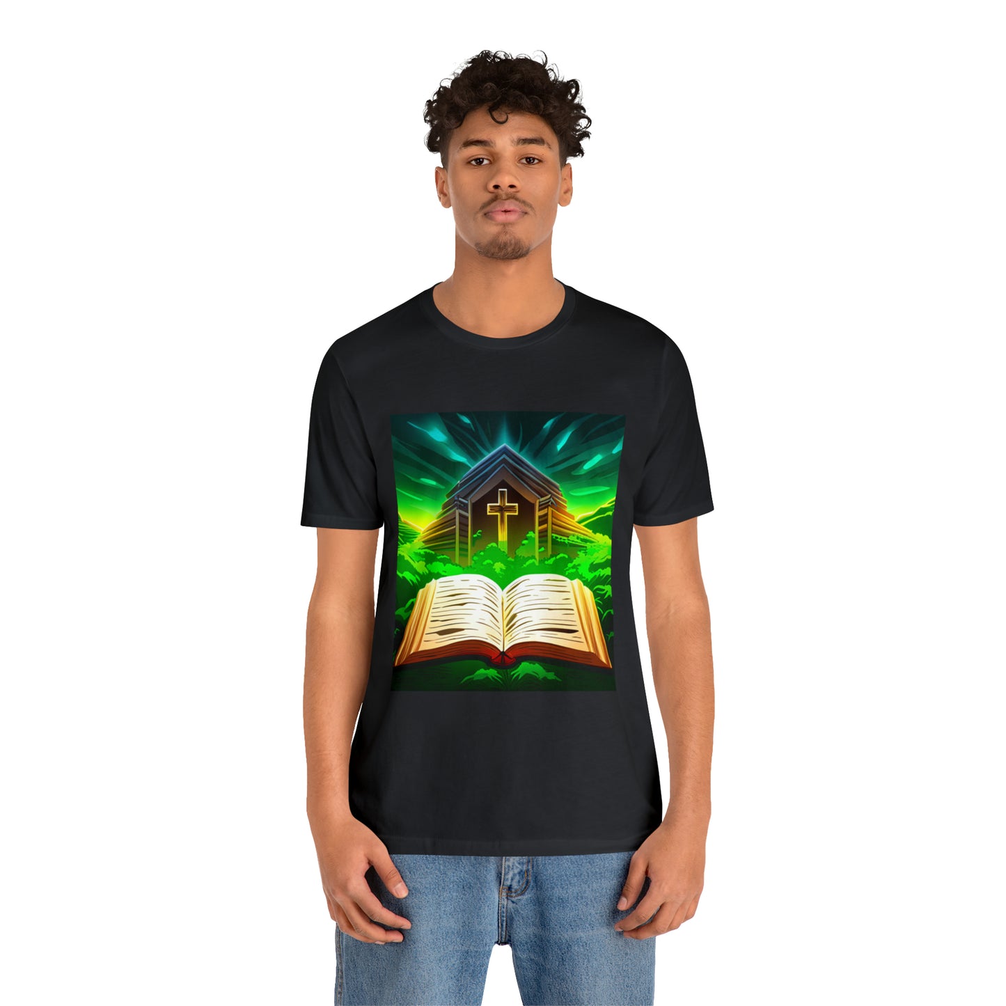 Faithfulz Reflections Bible and Cross T-shirt