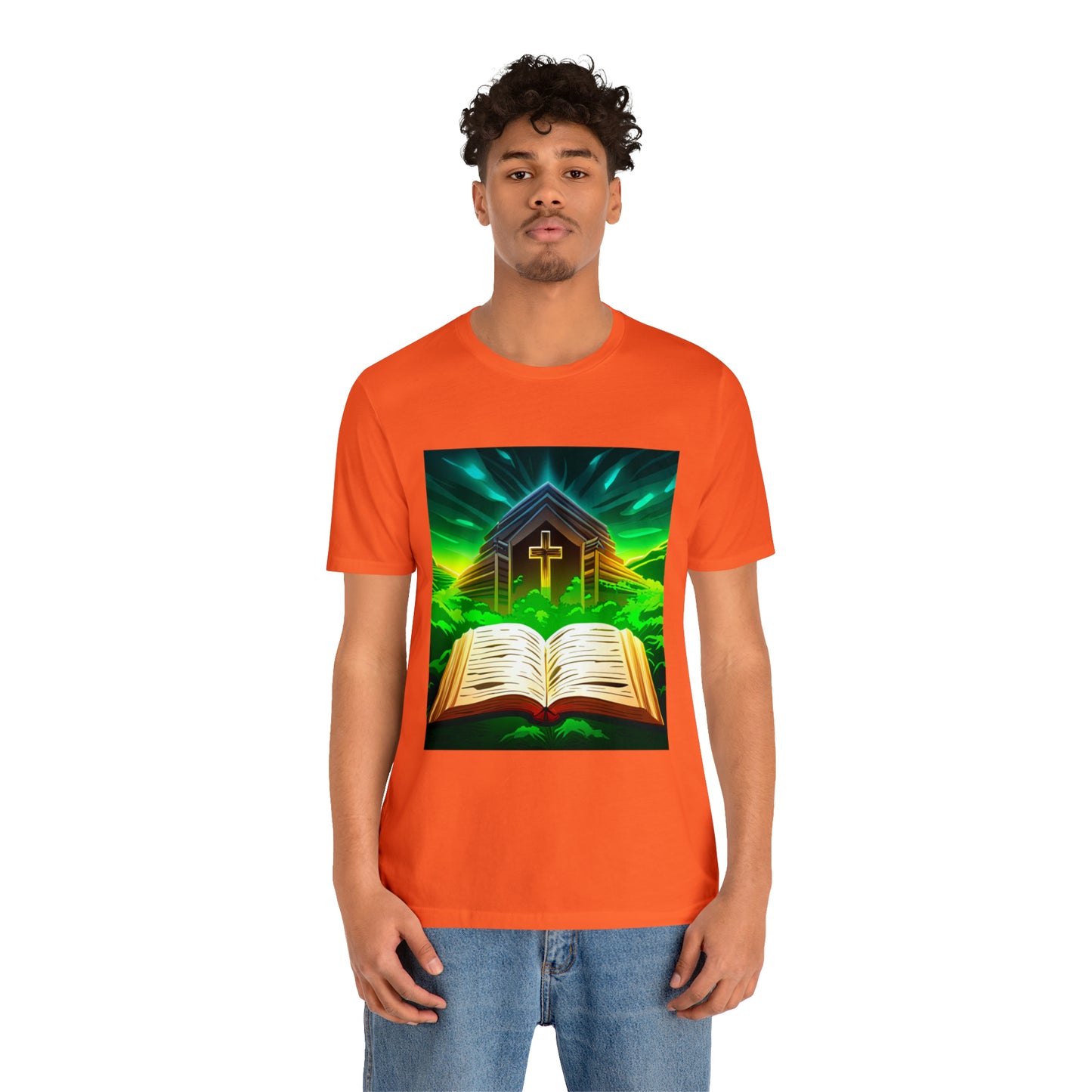 Faithfulz Reflections Bible and Cross T-shirt