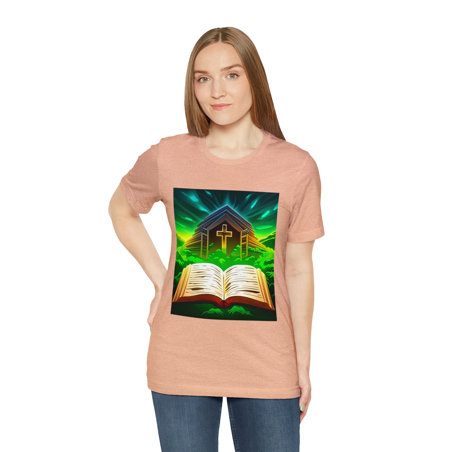 Faithfulz Reflections Bible and Cross T-shirt