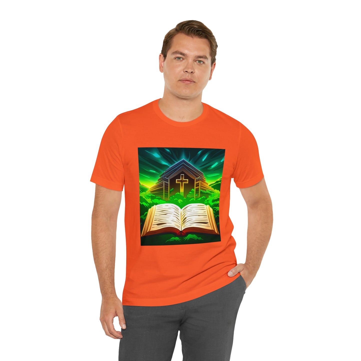 Faithfulz Reflections Bible and Cross T-shirt