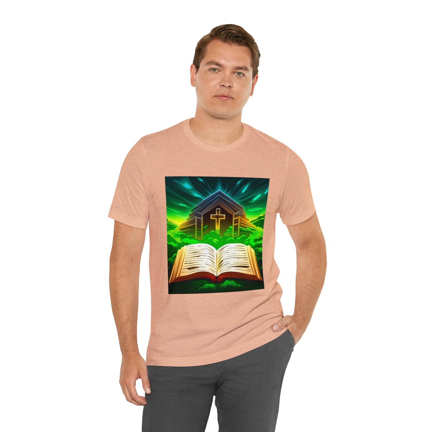 Faithfulz Reflections Bible and Cross T-shirt