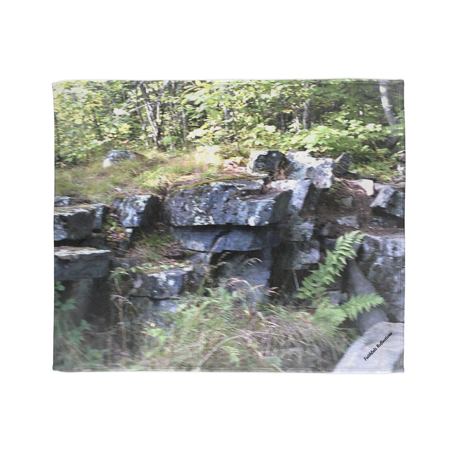 Canyon Falls Nature Scene Blanket