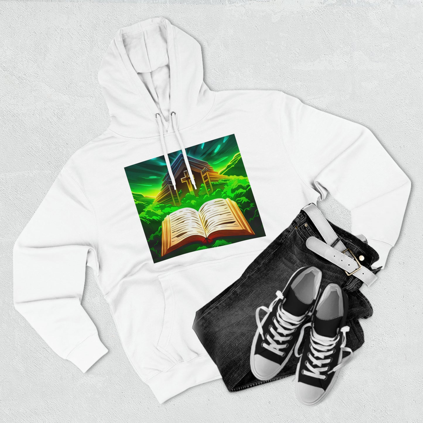 Faithfulz Reflections Bible and Cross Hoodie