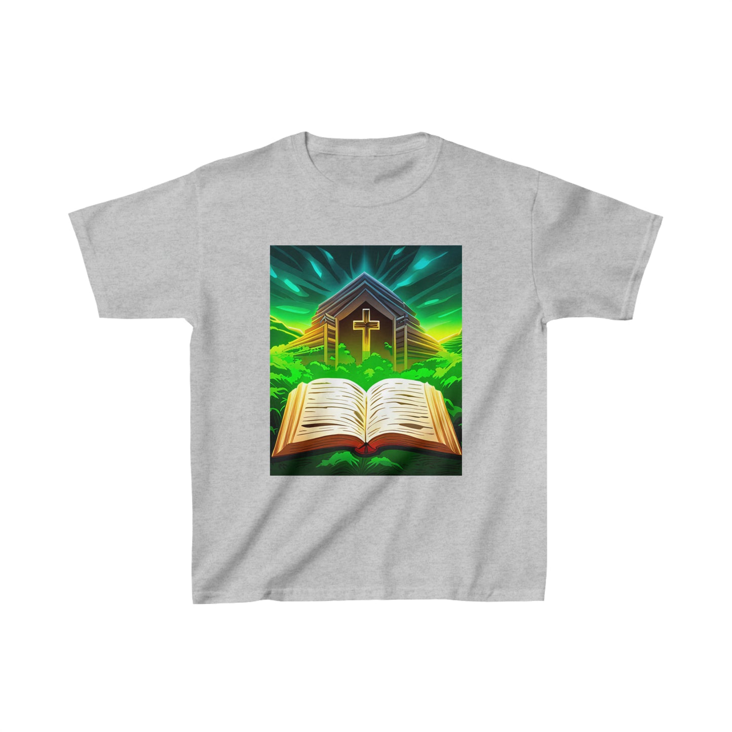 Faithfulz Reflections Bible and Cross Kids Heavy Tee