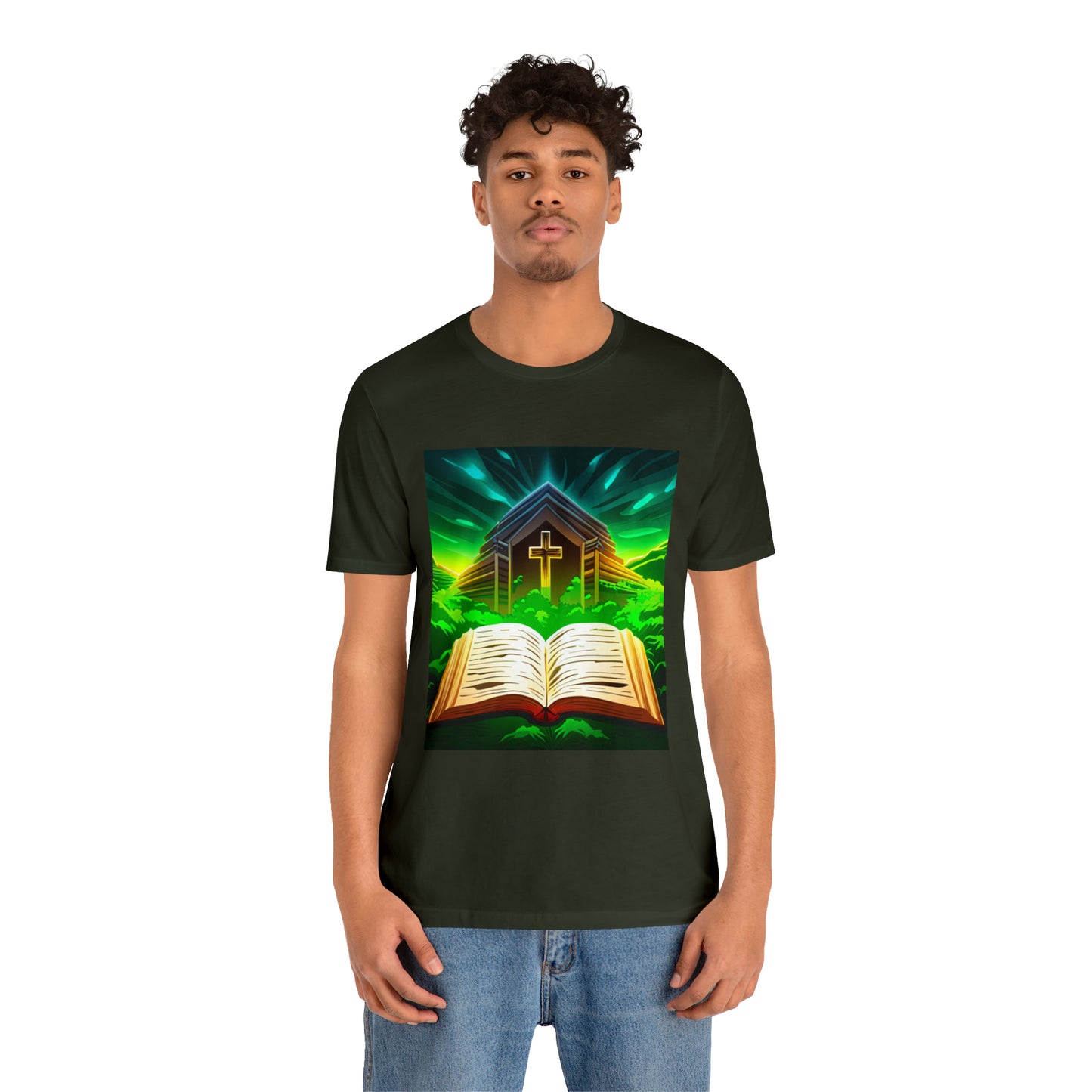 Faithfulz Reflections Bible and Cross T-shirt