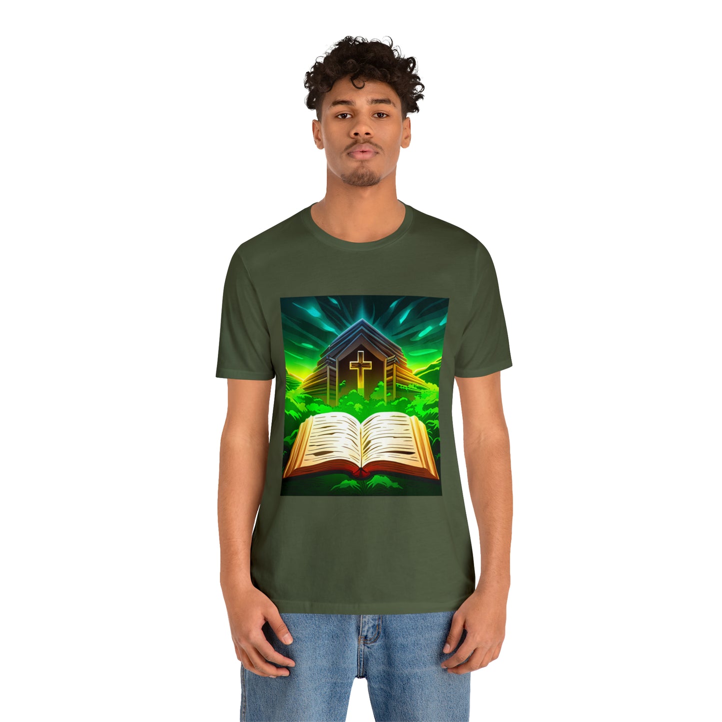 Faithfulz Reflections Bible and Cross T-shirt