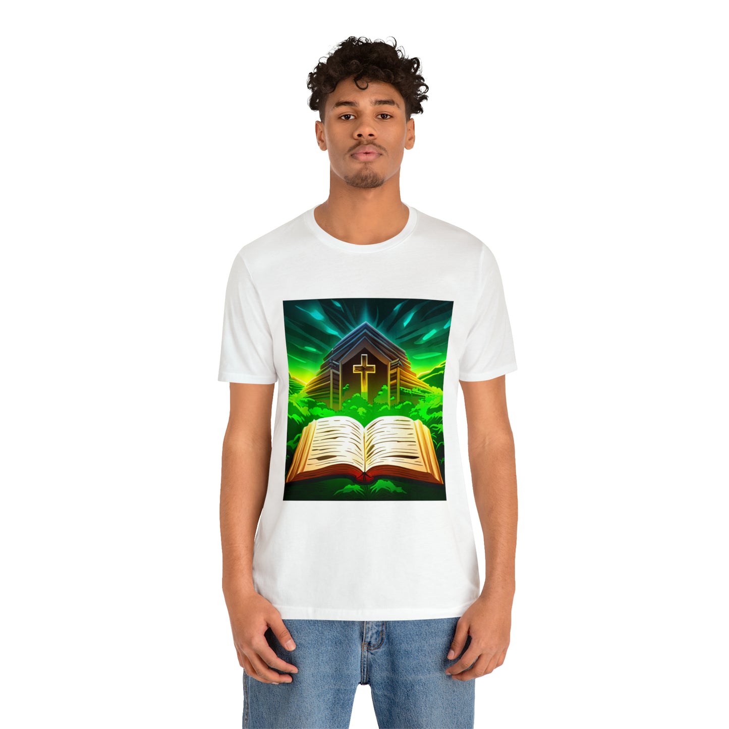 Faithfulz Reflections Bible and Cross T-shirt