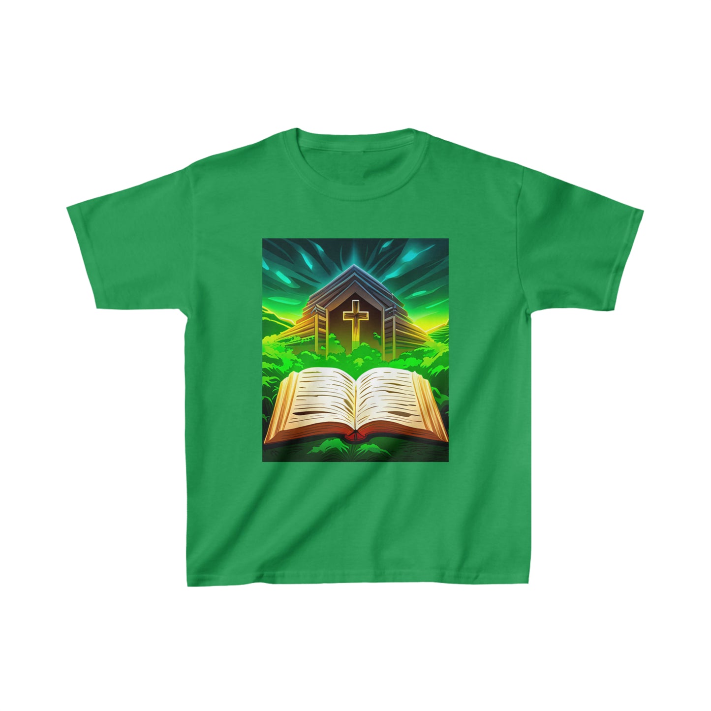 Faithfulz Reflections Bible and Cross Kids Heavy Tee