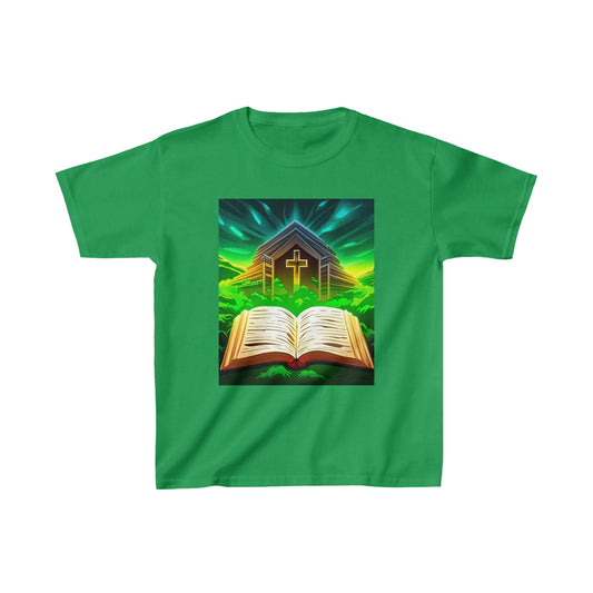 Faithfulz Reflections Bible and Cross Kids Heavy Tee