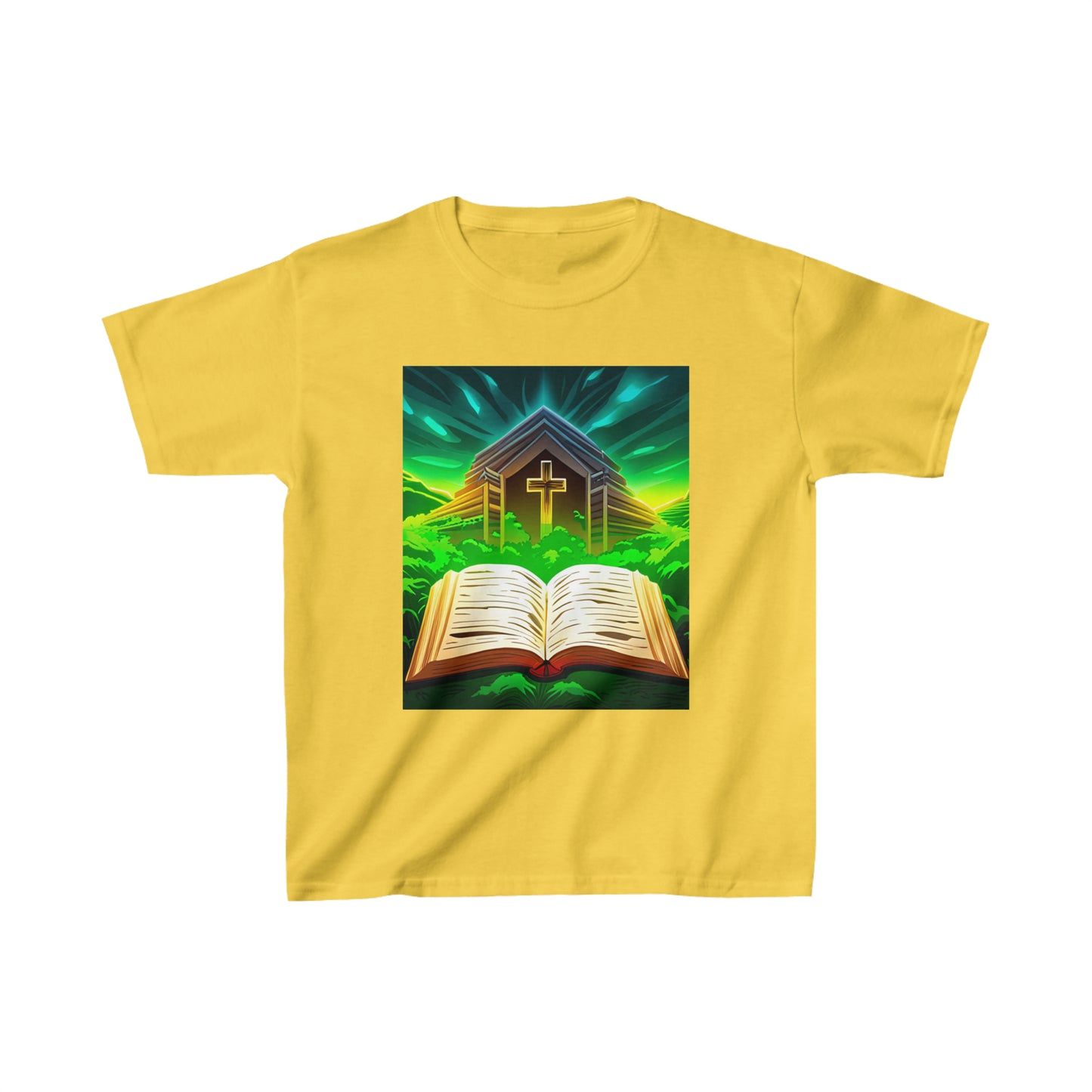 Faithfulz Reflections Bible and Cross Kids Heavy Tee