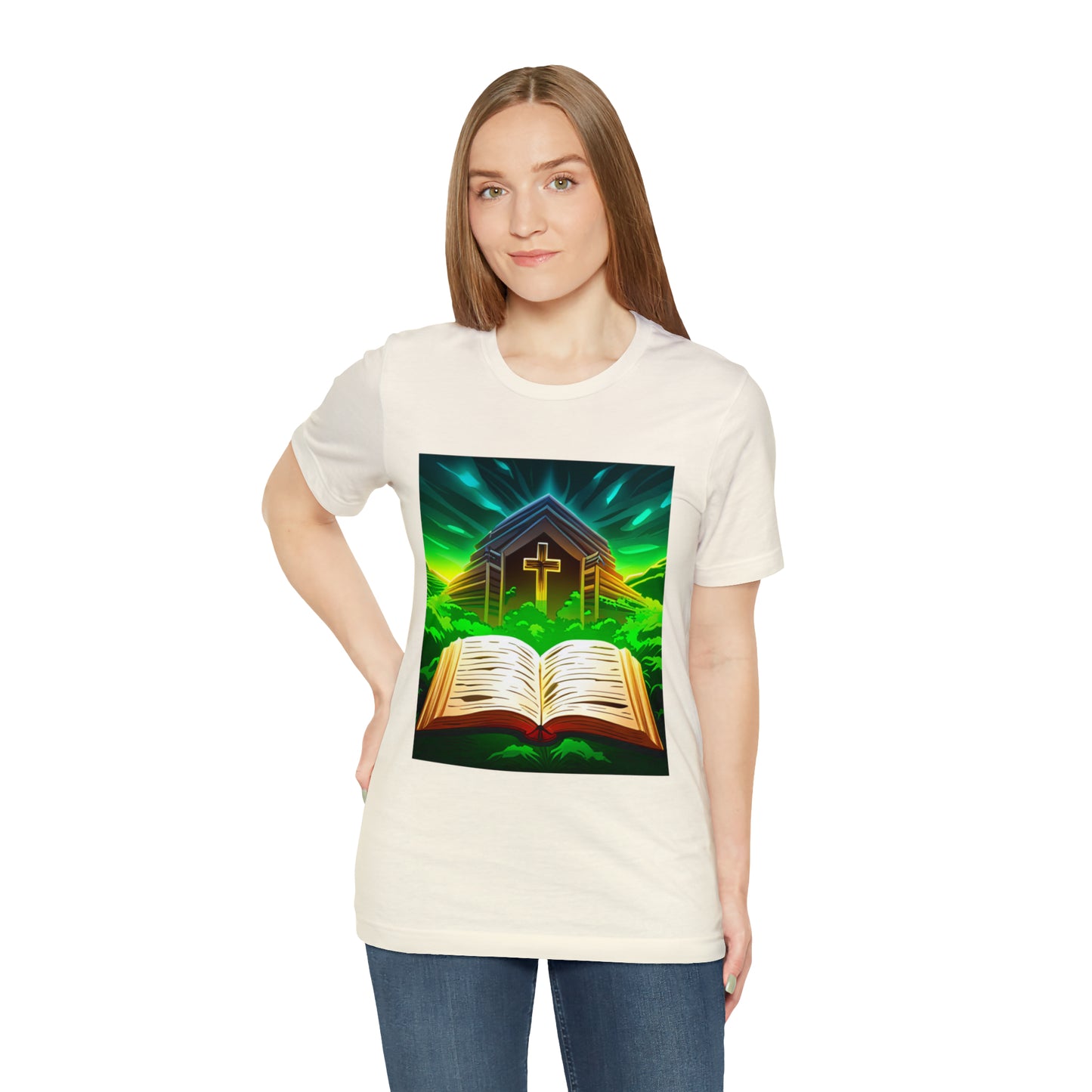 Faithfulz Reflections Bible and Cross T-shirt