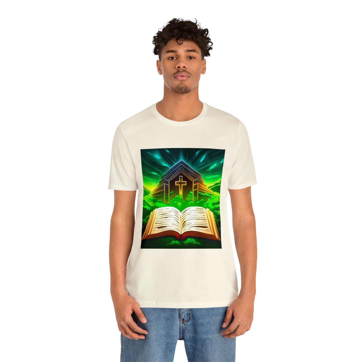 Faithfulz Reflections Bible and Cross T-shirt