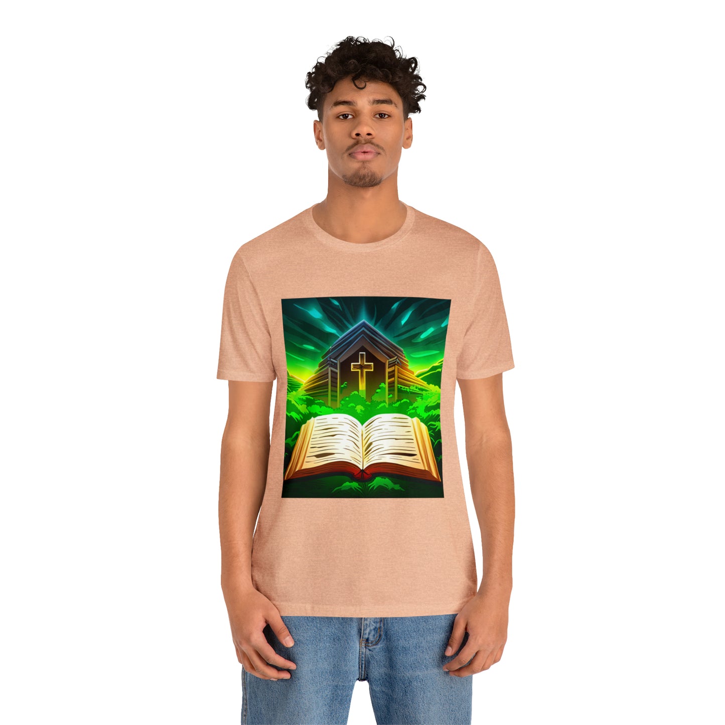 Faithfulz Reflections Bible and Cross T-shirt