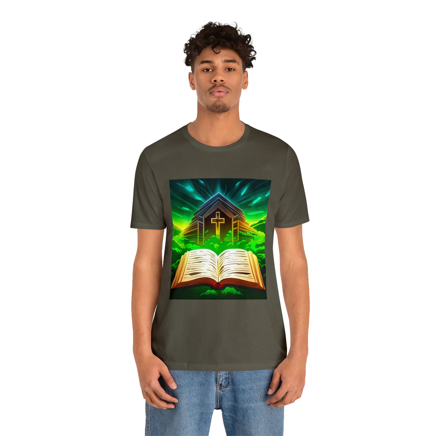 Faithfulz Reflections Bible and Cross T-shirt