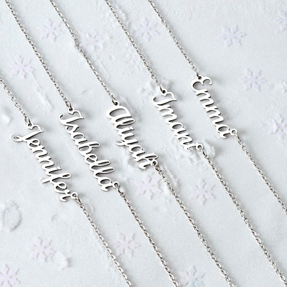 Beautifully Crafted Personalized Adjustable Name Necklace