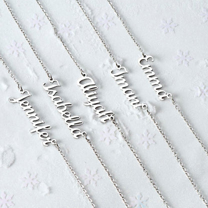 Beautifully Crafted Personalized Adjustable Name Necklace