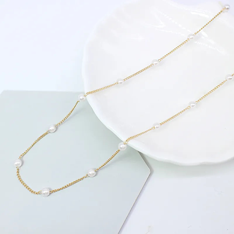 Women's Kpop Simulated-Pearl Choker Necklace. 2021 Collar For Girl